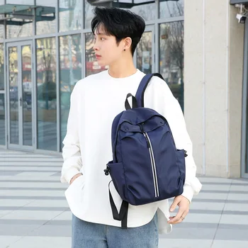 Osobné trendový batoh pre mužov a ženy s malým batoh, ktorý môže držať 14 palcový notebook nepremokavé tkaniny tkaniny batoh