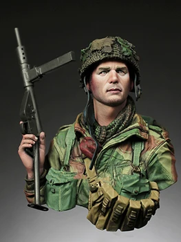 1/10 BRITSKÝ muž moderné bojovník poprsie Živice obrázok Modelu súpravy Miniatúrne gk Unassembly Nevyfarbené