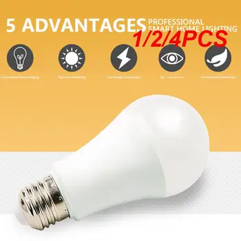 1/2/4PCS Nové Inteligentné Biela Farba LED Žiarovka 9W E27 2700K-6500K 806lum Smart Ľahká Práca s MI Domov App