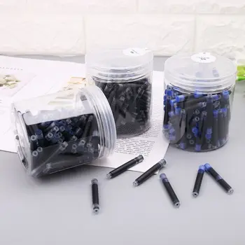 100ks Jinhao Univerzálny Black Blue Plniace Pero Kazety 2.6 mm Náplne