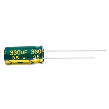 10pcs Higt kvality 35V330UF 330UF 35V Low ESR/Impedancia vysoká frekvencia hliníkové elektrolytický kondenzátor