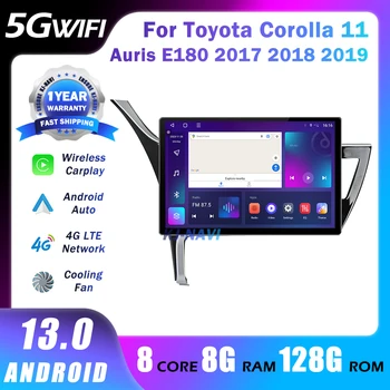 13.1 Palcový Android 13 autorádia Pre Toyota Corolla 11 Auris E180 2017-2019 Multimediálny Prehrávač, GPS Navigáciu BT Bezdrôtové Carplay 4G