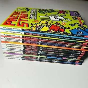 13 Knihy/set anglický Stlačte Štart!Super Králik Chlapec Čítanie Edition Školskej Pobočiek Deti Cartoon pre Dieťa Knihy