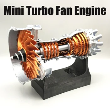 150+ Mini Turbo Ventilátor Motora Montáž Lietadla Turbínových Motorov Modelu DIY, Aby Elektrické Veda Experiment Hračka Zobraziť Darček