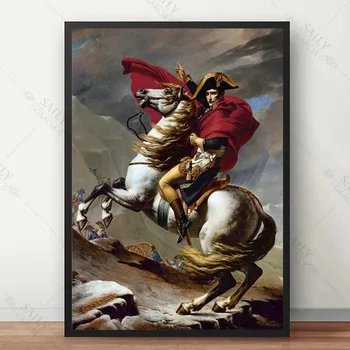 1Pcs Cisár Napoleon Bonaparte Portrét Plátne Obrazy Vintage Tlač Plagátov Moderného Domova Wall Art Obrazy na životné R