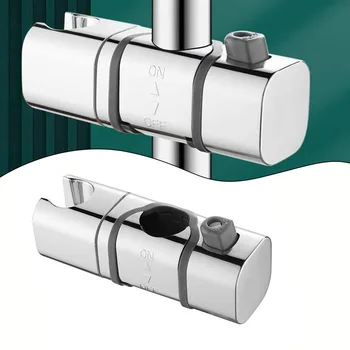 1pcs Sprcha Držiak Univerzálny 18-25 mm ABS Plast Sprcha List Rail Bar Držiak Nastaviteľný Upevnite Držiak Držiak Kúpeľňa Hardvéru