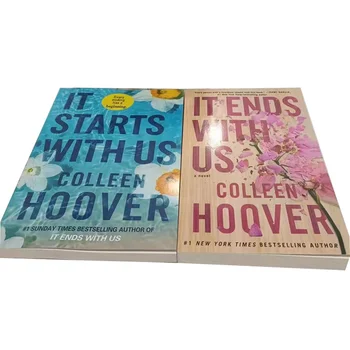 2 Knihy Začína s Nami Colleen Hoover/Končí s Nami Romány Knihy V angličtine #1 Sunday Times Bestsellerov Brožovaná