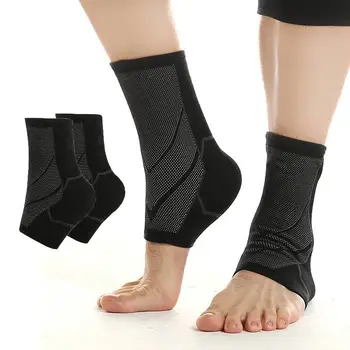 2 ks Kompresie Členok Podpory Ortézy Vysoko Elastické Noha Výrony Zranenia Chrániť Ponožky Jogy Fitness Beží Členok Teplejšie Rukáv