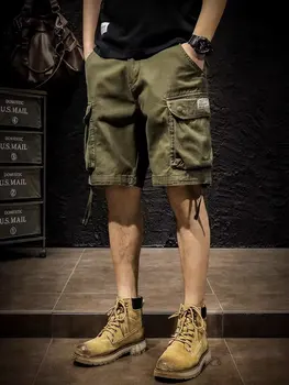2023 Lete cargo šortky muži Muži Harajuku Streetwear Bežné Človeka Cargo Šortky Techwear Japonský Kórea Hip Hop y2k šortky
