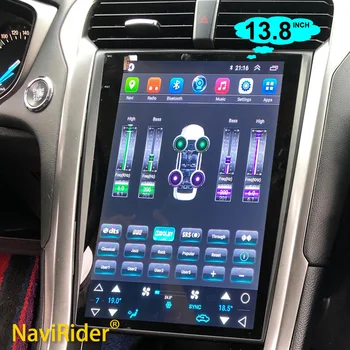 256 GB 13.8 Palcový 2Din Auto Android 13 1920*1080 2K Obrazovke Carplay Pre Ford Mondeo Fusion 2014 2019 Stereo GPS Navi DSP Video Prehrávač