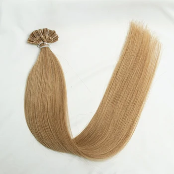 #27 Svetlo Hnedá U Tip Keratín Hair Extension Prírodné Ľudské Vlasy Horúcej Fúzie Italiana Nechtov Kapsule PreBonded 12-24