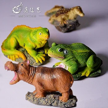 2Pc Micro Krajiny Malých Zvierat Ozdoby Bonsai Ornament DIY Živice Remesiel Duševné Piesku Stôl Dekorácie