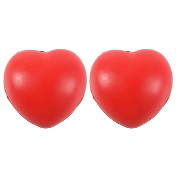 2X Srdce Stres Odľahčovacia Loptu Červená
