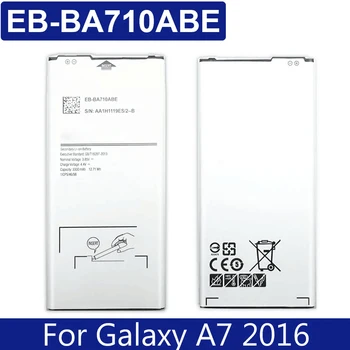 3300mAh Lítium-Polymérová Batéria EB-BA710ABE Pre Samsung GALAXY A7 2016 Edition A710 SM A710F A7100 A7109 EBBA710ABE