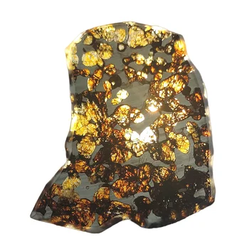 36 g Seymchan Pallasite Prírodné Meteorit Materiál Nakrájané Olivy Meteorit Plátky odber - QA325