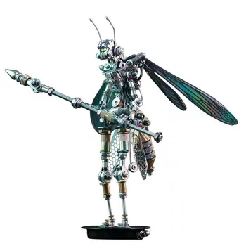 3d Kovov Variant Hmyzu Model Auta Mechanické DIY Montáž Wasp Kopije Bojovník Svetelný Model Puzzle, Hračky Pre Deti, Dospelých