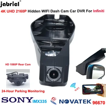 4K Wifi Dash Cam Auta DVR Kamera UHD 24H videorekordér Dashcam pre Infiniti qx50 qx70 2013 2014 2015 2016 2017 2018 ex37 g37 fx