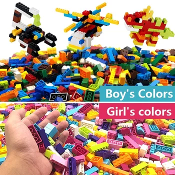 500/1000PCS Stavebné Bloky Základné Časti Malej Veľkosti Klasickej Tehly Príslušenstvo Hračky pre Deti Kompatibilný s Mini Akčné Figúrky