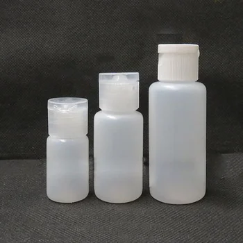 50PCS 10/20/30ML Prázdne Plastové Vzorky PE Flip Spp Fľaša Fľaša Tekutý make-up Kontajnerov Storoage Fľašu