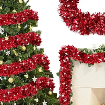 5M Vianočné Ozdoby Páse s nástrojmi Garland Vianočný Strom Ornament Farebné Pásy pre 2024 silvester Party Krytý Vonkajší Domova