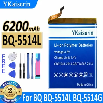 6200mAh YKaiserin Batérie BQ5514L Pre BQ BQ-5514L BQ-5514G pre micromax ACBPN50M03 Bateria