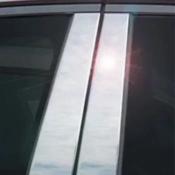 6Pcs Dvere Auta Piliera Príspevky Výbava Panel Strieborné Auto Okno Vonkajšie Stĺpec Nálepky vhodné Na Toyota Sienta XP170 2016 2017 2018-2022