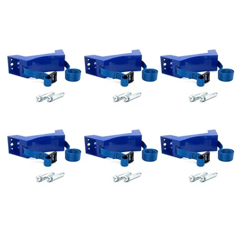 6X Valec Namontovaný Držiak Plynovej Držiak Odolný ABS Plynový-Pružinový Držiak Pre Camper Karavan RV Karavany,Modrá