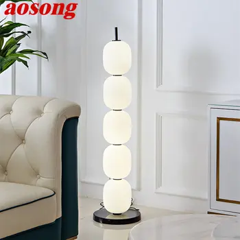 AOSONG Nordic Poschodí Lampa LED Moderné Módne Tvorivé Paradajky na Palice Stojaci Svetlá pre Domáce Obývacia Izba Gauč Spálne