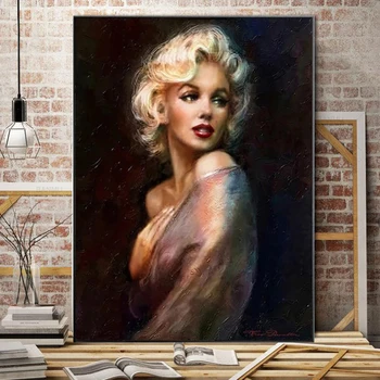 Abstrakt Marilyn Monroe Sexy Predstavujú Plátno na Maľovanie na Stenu Umenie Nordic Plagáty a Vytlačí na Stenu Obrázky a Obývacej Miestnosti Dekorácie