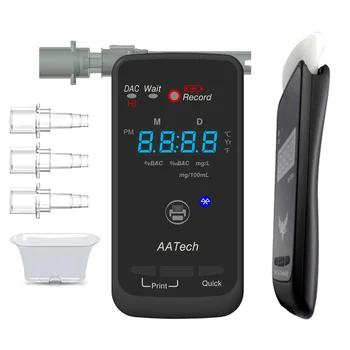 Alkoholu v dychu tester breathalyzer Fuel Cell sensor s bezdrôtovú tlačiareň & snímač tlaku AA2010p