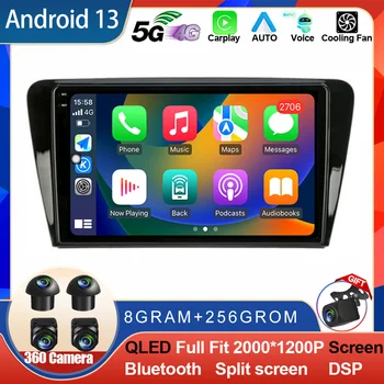 Android 13 Pre Volkswagen SKODA Octavia 3 A7 2013 - 2018 autorádia Carplay Auto Video Prehrávač, GPS Navigáciu Multimediálne Stereo BT