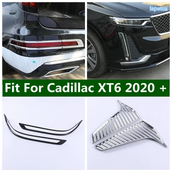 Auto Predné Foglight / Zadný Nárazník Hmlové Svetlá Žiarovky Kryt Výbava Liatie Obloha Rám vhodný Pre Cadillac XT6 2020 - 2022 Príslušenstvo