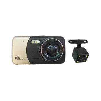Automobilové DVR 4 cm Duálny Objektív Car Camera DVR Videokamera Full HD 1080P Nočné Videnie Dash Cam Parkovanie Video Rekordér Registrator