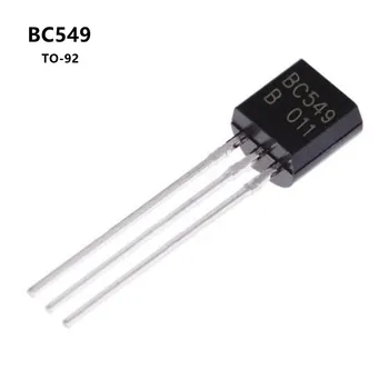 BC549-92 NPN Tranzistor 0.1 A 30V 100mA nízkošumový Zosilňovač, bc 549 to92 DIP Triode
