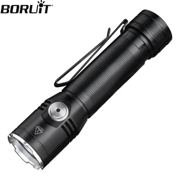 BORUiT ET20 Super Svetlé Prenosné LED Baterka Typ-C Nabíjateľná Pracovné Svetlo S Klip Nepremokavé Kempingové Svietidlo Núdzové