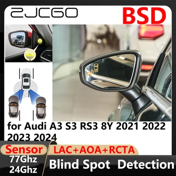 BSD Blind Spot Detection, pri Zmene jazdného Pruhu Pomáha Parkovanie Jazdy Warnin pre Audi A3, S3 RS3 8Y 2021 2022 2023 2024