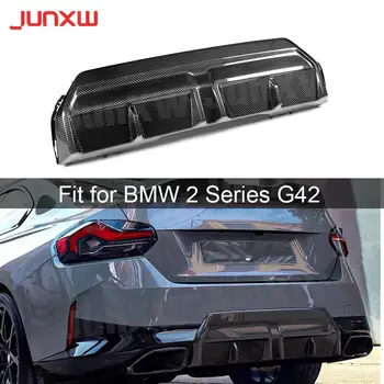 Carbon Fiber Zadný Nárazník Pery Difúzor Pre BMW 2 Séria G42 M235i M240i Kupé 2022 + FRP Spojler Telo Súpravy