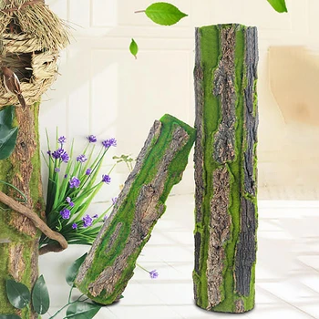DIY Dekorácie Zelených Rastlín, Kôry Umelé Kôry Vnútorné Potrubia dekoračné Materiály Umelé Moss Pre vodovodné Potrubia Pilier Kryt