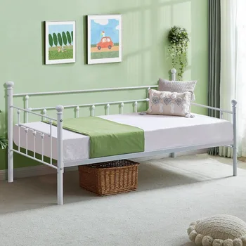 Detská posteľ, dual-purpose lavičke rám postele, manželská posteľ s čelo, jednoduchá montáž, deti, a to posteľ