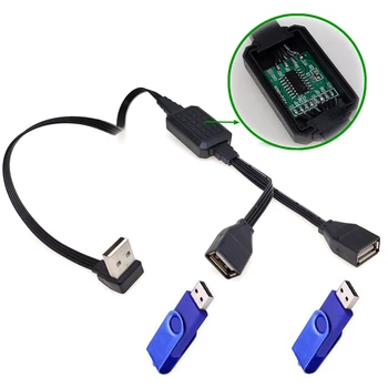 Dual dátový Kábel distribútor a USB 2.0, PC napájací adaptér converter, auto prenos dát nabíjací kábel, 1 muž a 2 ženy