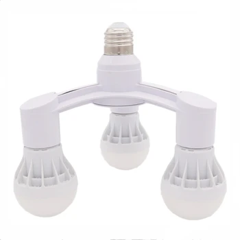 E27 na E27 LED Žiarovky Lampy Držiak 3 v 1 E27 Základnej Pätice Splitter LED Žiarovka Pätica Žiarovky Adaptér Držiaka