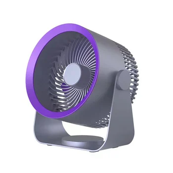 Elektrický Ventilátor 4000Mah Nabíjateľná Cirkuláciu Vzduchu Stáť Fanúšikov Letné Chladenie Camping Ventilátor Prenosné klimatizačné zariadenie,Sivá