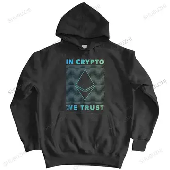 Ethereum V Šifrovacích veríme, mikina s kapucňou Mužov Bavlna Blockchain Mail Cryptocurrency hoodie Novinka pulóver Darček hoody väčšiu veľkosť