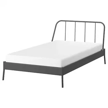 Európsky štýl železa posteľ rám manželská posteľ francúzsky štýl krém štýle domov spálňa železa rám postele