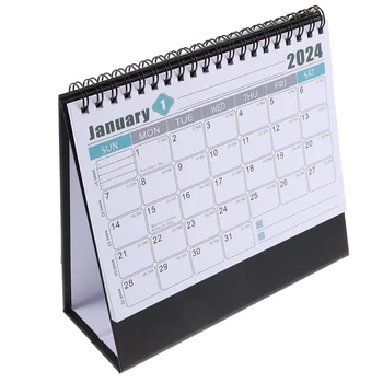 Flip Stojí Stôl Mesačný Kalendár Stolový Kalendár Denný Plán Planner Home Office Dekorácie Kalendár