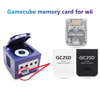 Gamecube Memory Card Reader Pre Wii 512MB GC2SD Kartu Adaptér Pre Nintendo Gamecube A Wii Konzoly, Hry, Príslušenstvo
