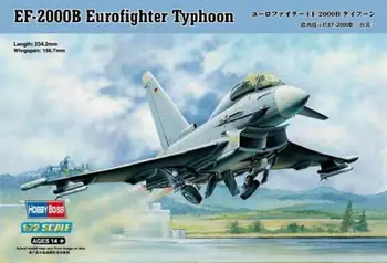 Hobbyboss Model 80265 Mierke 1/72 EF-2000B Eurofighter Typhoon Model Auta