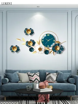 Hodiny nástenné hodiny obývacia izba domov módy tvorivé moderný minimalistický dekoratívne svetlo luxusnom štýle Nordic nástenné hodiny