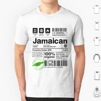 Jamajský 100% Organickej! Vtipné Jamajský Dedičstva Dar T-Shirt Tričko Bavlna Muži Ženy Diy Tlač Jamajský 100 Organických Legrační