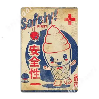 Japonský Ice Cream Kovové Značky Klub Domov Stenu Funny Maľba Dekorácií Tin prihlásiť Plagáty